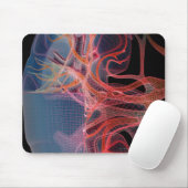 Wireframe van de binnenkant van een nier muismat (Met muis)