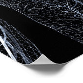 Wireframe van de bloedvaten in het bovenlichaam 2 poster (Hoek)