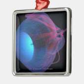 Wireframe van de oogspieren metalen ornament (Links)