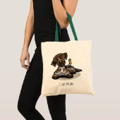 Wirehaated Pointing Griffon op maat Tote Bag (Voorkant (product))