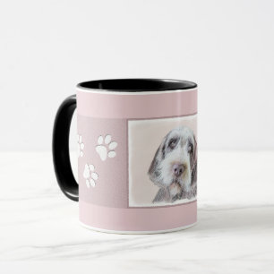 Wirehaated Pointing Griffon Painting - Dog Art Mok