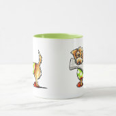 Wirehaered Dachshund Apple Mok (Midden)