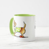 Wirehaered Dachshund Apple Mok (Voorkant links)