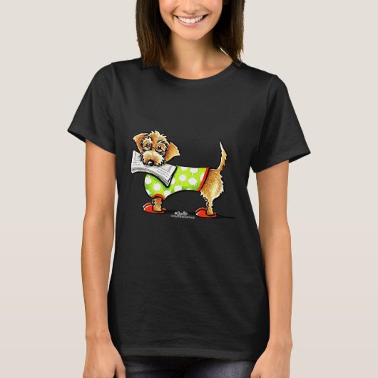 Wirehaered Dachshund Country Apple T-shirt (Voorkant)