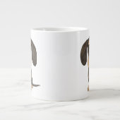 Wirehaered Dachshund | Cute Cartoon Dog Teckel Grote Koffiekop (Voorkant)