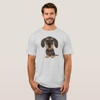Wirehaered Dachshund | Cute Cartoon Dog Teckel