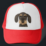 Wirehaered Dachshund | Cute Cartoon Dog Teckel Trucker Pet<br><div class="desc">Het perfecte pet voor de Teckel liefhebber. Schattigee cartoon stijl tekening van een draadharige wilde zwijnen en tan gekleurde teckel. Het is een geweldig cadeau voor liefhebbers van winterhonden. Unisex is geschikt voor de meeste tieners en volwassenen.</div>