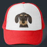 Wirehaered Dachshund | Cute Cartoon Dog Teckel Trucker Pet<br><div class="desc">Het perfecte pet voor de Teckel liefhebber. Schattigee cartoon stijl tekening van een draadharige wilde zwijnen en tan gekleurde teckel. Het is een geweldig cadeau voor liefhebbers van winterhonden. Unisex is geschikt voor de meeste tieners en volwassenen.</div>