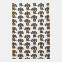 Wirehaered Dachshund | Cute Teckel Dog Pattered