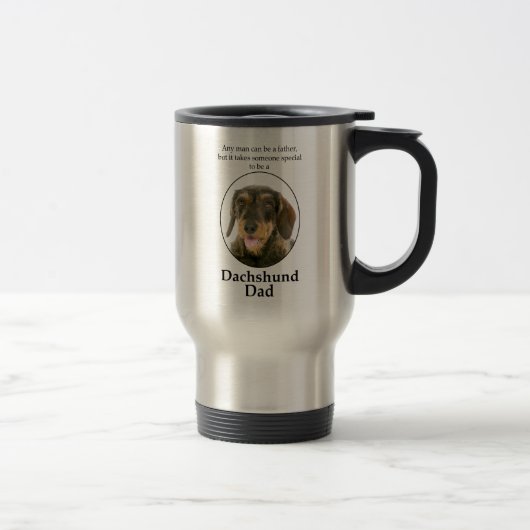 Wirehaered Dachshund Dad Travel Mug Reisbeker (Rechts)