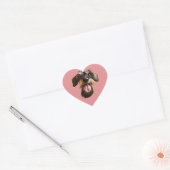 Wirehaered Dachshund Hart Sticker (Envelop)