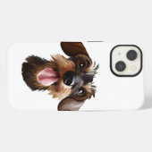 Wirehaered Dachshund iPhone Hoesje (Achterkant horizontaal)