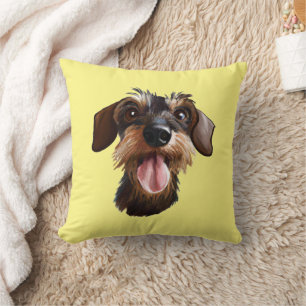Wirehaered Dachshund Kussen
