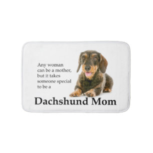 Wirehaered Dachshund Mam Bath Mat