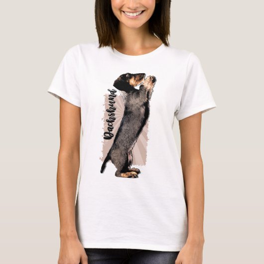 Wirehaered Dachshund puppy T-shirt (Voorkant)