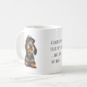Wirehaered Dachshund Rescuer Koffiemok (Voorkant links)