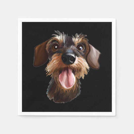 Wirehaered Dachshund Servet (Voorkant)