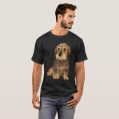 Wirehaered Dachshund Sitting Dog T-shirt (Voorkant volledig)