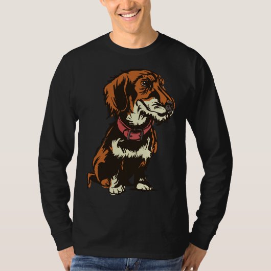 Wirehaered Dachshund T-shirt (Voorkant)