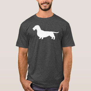 Wirehaered Dachshund   Wiener Dog Silhouette T-shirt