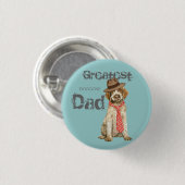 Wirehaered Pointing Griffon Dad Ronde Button 3,2 Cm (Voorkant /achterkant)
