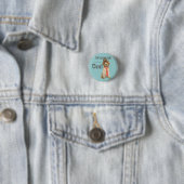 Wirehaered Pointing Griffon Dad Ronde Button 3,2 Cm (In situ)