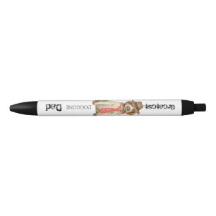 Wirehaered Pointing Griffon Dad Zwarte Inkt Pen