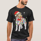 Wirehaered Pointing Griffon Dog Kerstmis Mam T-shirt (Voorkant)
