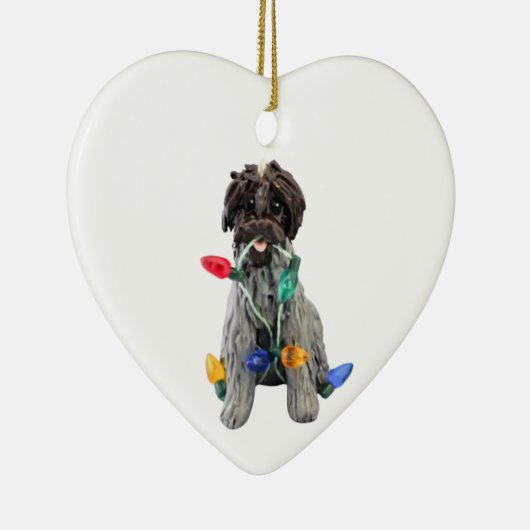 Wirehaered Pointing Griffon keramisch siermiddel Keramisch Ornament (Rechts)