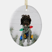 Wirehaered Pointing Griffon keramisch siermiddel Ornament (Rechts)