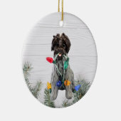 Wirehaered Pointing Griffon keramisch siermiddel Ornament (Rechts)