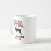 Wirehaered Pointing Griffon Koffiemok (Voorkant links)