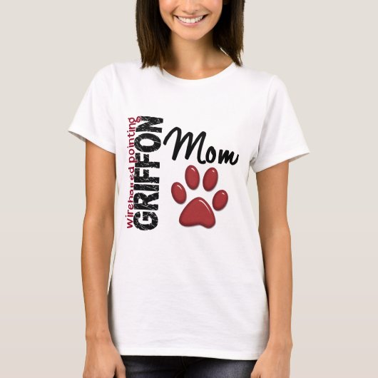 Wirehaered Pointing Griffon mama 2 T-shirt (Voorkant)