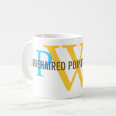 Wirehaered Pointing Griffon Monogram Koffiemok (Voorkant links)