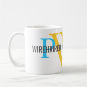 Wirehaered Pointing Griffon Monogram Koffiemok (Links)