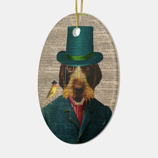 Wirehaered Pointing Griffon Ornament (Links)