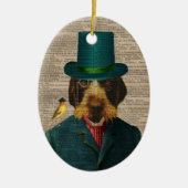 Wirehaered Pointing Griffon Ornament (Voorkant)