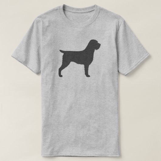 Wirehaered Pointing Griffon Silhouette T-shirt (Design voorkant)
