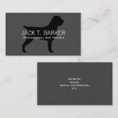 Wirehaered Pointing Griffon Silhouette Visitekaartje (Voorkant / Achterkant)