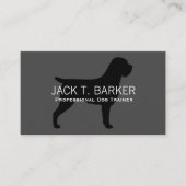 Wirehaered Pointing Griffon Silhouette Visitekaartje (Voorkant)