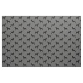 Wirehaered Pointing Griffon Silhouettes gevild Stof (Fat Quarter)