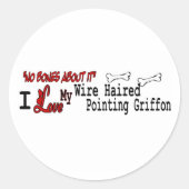 Wirehaered Pointing Griffon Sticker (Voorkant)