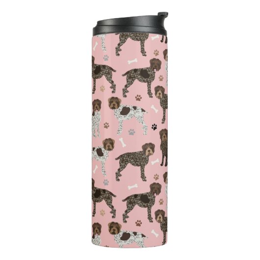 Wirehaered Pointing Griffon Thermosbeker (Gedraaid links)