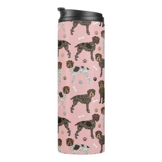 Wirehaered Pointing Griffon Thermosbeker (Geroteerd rechts)