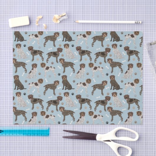 Wirehaered Pointing Griffon Tissuepapier (Craft)