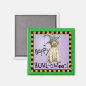 Wirehaered Pointing Griffon Witch Magneet (Voorkant / Achterkant)