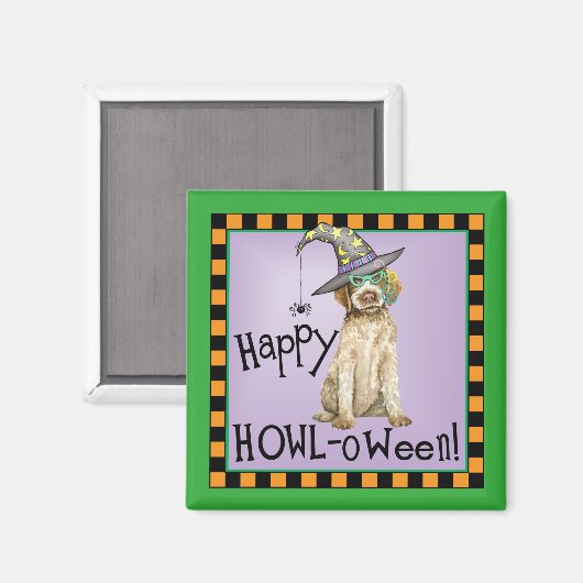 Wirehaered Pointing Griffon Witch Magneet (Voorkant / Achterkant)