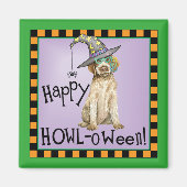 Wirehaered Pointing Griffon Witch Magneet (Voorkant)