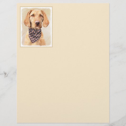 Wirehaered Vizsla-schildering - Cute Original Dog  (Voorkant)