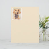 Wirehaered Vizsla-schildering - Cute Original Dog  (Staand voorkant)